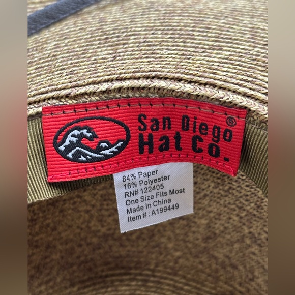 San Diego Hat Company Tan Wide Brim Hat - Picture 2 of 7